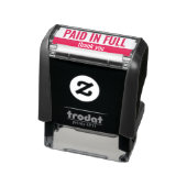 VOLLEDIG BETAALD & Bedankt Zakelijke tekst Sjabloo Zelfinktende Stempel (Product)