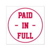 "VOLLEDIG BETAALD" binnen een cirkeloverzicht Zelfinktende Stempel (Design)