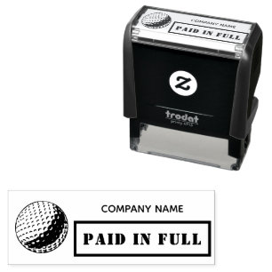 Volledig betaald Business Modern Golf Ball Golfer Zelfinktende Stempel