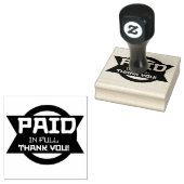VOLLEDIG BETAALD DANK U RUBBERSTEMPEL (Gestempeld)