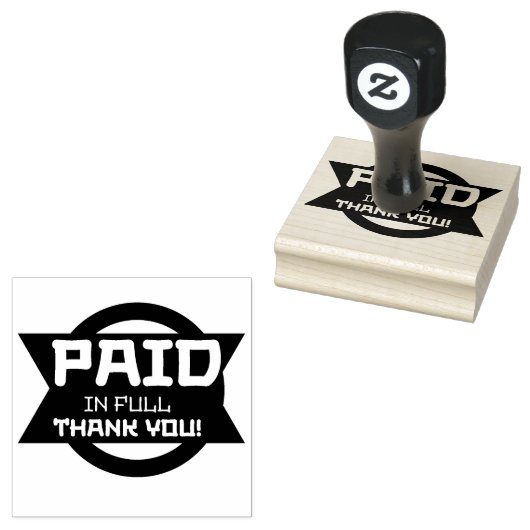 VOLLEDIG BETAALD DANK U RUBBERSTEMPEL (Gestempeld)
