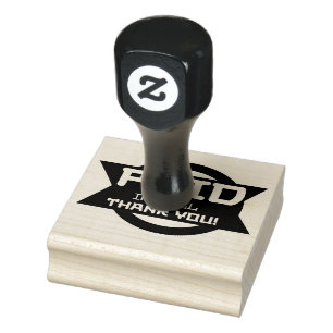 VOLLEDIG BETAALD DANK U RUBBERSTEMPEL