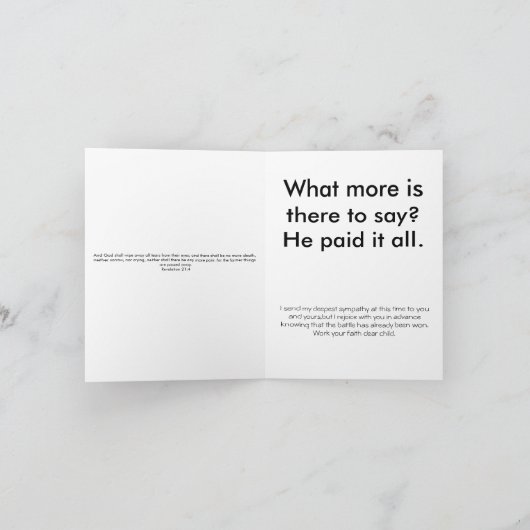 Volledig betaald kaart (Binnen)