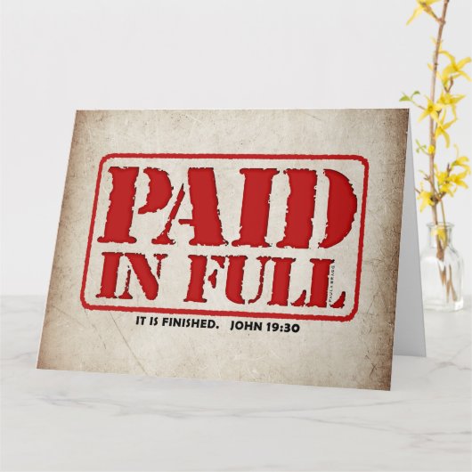 Volledig betaald kaart (Gele Bloem)