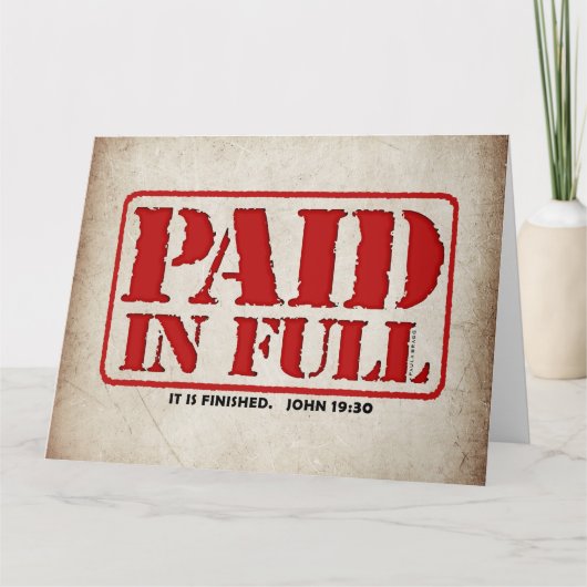 Volledig betaald kaart (Voorkant)