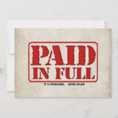 Volledig betaald kaart (Voorkant)