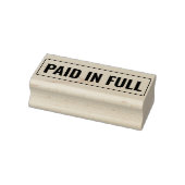 VOLLEDIG BETAALD met Border Business Text Sjabloon Rubberstempel (Stempel)