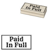 Volledig betaald. rubberstempel (Gestempeld)
