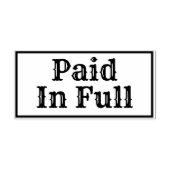 Volledig betaald. rubberstempel (Afrduk)