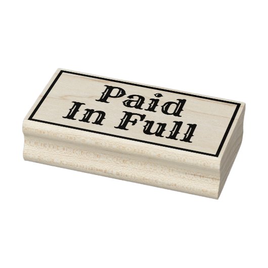 Volledig betaald. rubberstempel (Stempel)