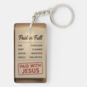 Volledig betaald sleutelhanger (achterkant)