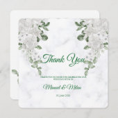 Volledig bewerkbaar Eenvoudig en Elegant  Bedankkaart (Voorkant / Achterkant)