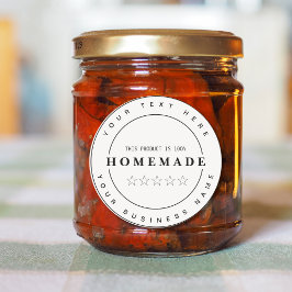 Volledig bewerkbaar Klein Zakelijk HOMEMADE Ronde Sticker