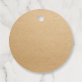 Volledig bewerkbaar Label met kraftbijenteelt op h (Achterkant)