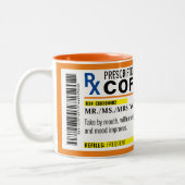 VOLLEDIG BEWERKBAAR Voorschrift Koffie Mok (Links)