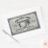 Volledig bewerkbare Apple Cider Label grijs (Envelop)