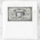 Volledig bewerkbare Apple Cider Label grijs (Tas)