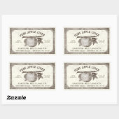 Volledig bewerkbare Apple Cider Label Grunge (Vel)