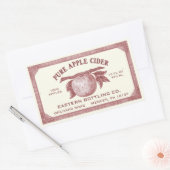 Volledig bewerkbare  Apple Cider Label Red (Envelop)