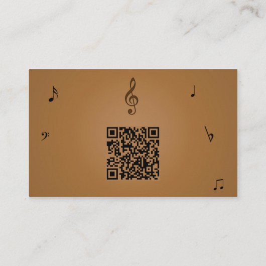 Volledig bewerkbare cellist visitekaartje (Achterkant)