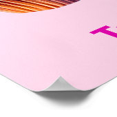 Volledig bewerkbare Cupcake Phrase & Cupcake Foto Poster (Hoek)