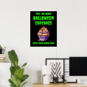 Volledig bewerkbare Halloween Cupcakes voor Cake S Poster (Thuiskantoor)