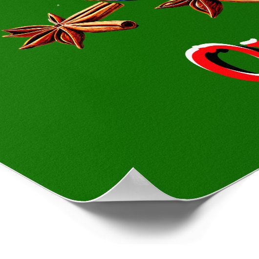 Volledig bewerkbare kerstkoekjes poster (Hoek)