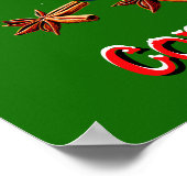 Volledig bewerkbare kerstkoekjes poster (Hoek)