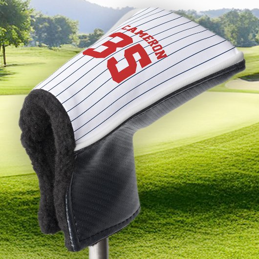 Volledig Bewerkbare Kleuren Baseball Jersey Strepe Golfheadcover