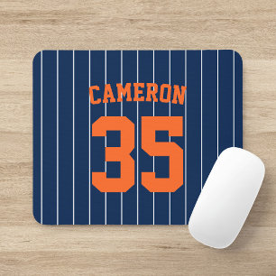 Volledig Bewerkbare Kleuren Baseball Jersey Strepe Muismat