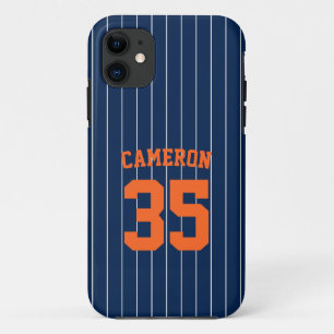 Volledig bewerkbare kleuren Baseball Jersey Stripe Case-Mate iPhone Case
