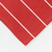 Volledig bewerkbare kleuren Baseball Jersey Stripe Fleece Deken (Hoek)