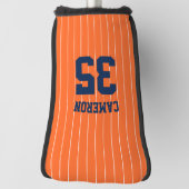 Volledig bewerkbare kleuren Baseball Jersey Stripe Golfheadcover (Draai 90)