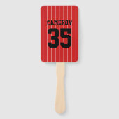 Volledig bewerkbare kleuren Baseball Jersey Stripe Handwaaier (Voorkant)