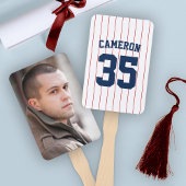 Volledig bewerkbare kleuren Baseball Jersey Stripe Handwaaier