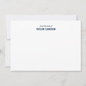 Volledig bewerkbare kleuren Baseball Jersey Stripe Notitiekaartje (Voorkant)