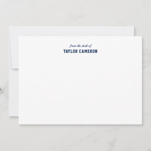 Volledig bewerkbare kleuren Baseball Jersey Stripe Notitiekaartje (Voorkant)