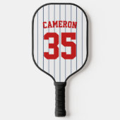 Volledig bewerkbare kleuren Baseball Jersey Stripe Pickleball Paddle (Voorkant)