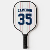 Volledig bewerkbare kleuren Baseball Jersey Stripe Pickleball Paddle (Voorkant)