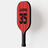 Volledig bewerkbare kleuren Baseball Jersey Stripe Pickleball Paddle (Links)