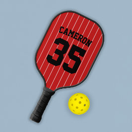 Volledig bewerkbare kleuren Baseball Jersey Stripe Pickleball Paddle