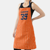 Volledig bewerkbare kleuren Baseball Jersey Stripe Schort (Insitu)
