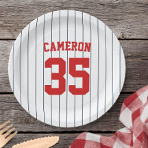 Volledig Bewerkbare Kleuren Baseballshirt Strepen 