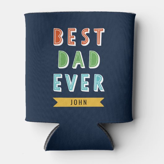 Volledig bewerkbare kleuren Beste ooit Koelbox Blikjeskoeler (Voorkant)