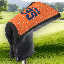 Volledig Bewerkbare Kleuren Honkbal Jersey Strepen Golfheadcover