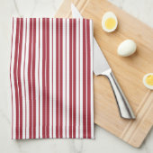 Volledig bewerkbare kleuren - landstrips theedoek (Quarter Fold)