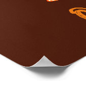 Volledig bewerkbare Thanksgiving Cupcakes, Cake St Poster (Hoek)
