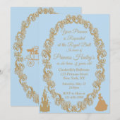 Volledig bewerkbare uitnodiging voor Cinderella-ve (Voorkant / Achterkant)