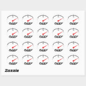 volledig bierniveau-pictogram ronde sticker (Vel)