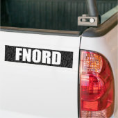 Volledig blanco Bumpersticker (fnord) (Op Truck)